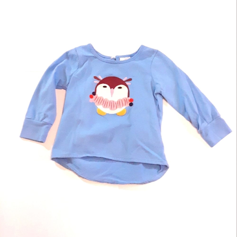 Hanna Andersson Owl Long Sleeve Tee